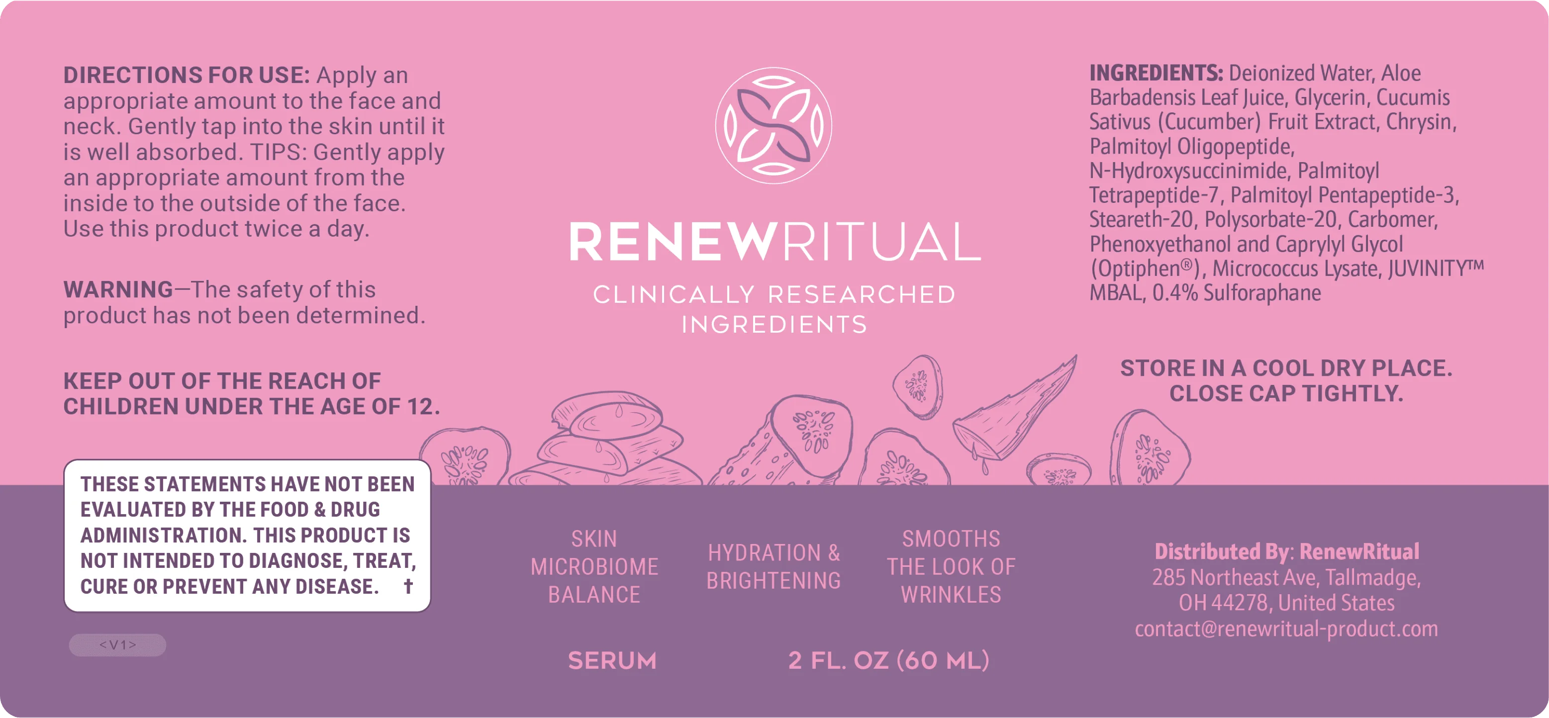 RenewRitual Ingredients